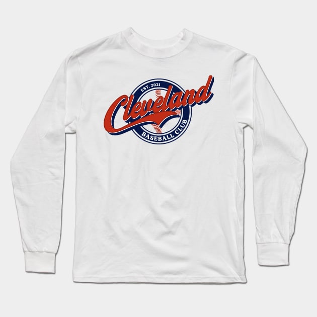 Cleveland Baseball Club Long Sleeve T-Shirt by mbloomstine